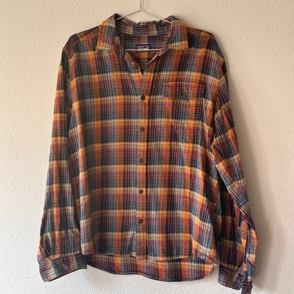 Men's Long-Sleeved Lightweight Fjord Flannel Shirt - Picture 1 of 7